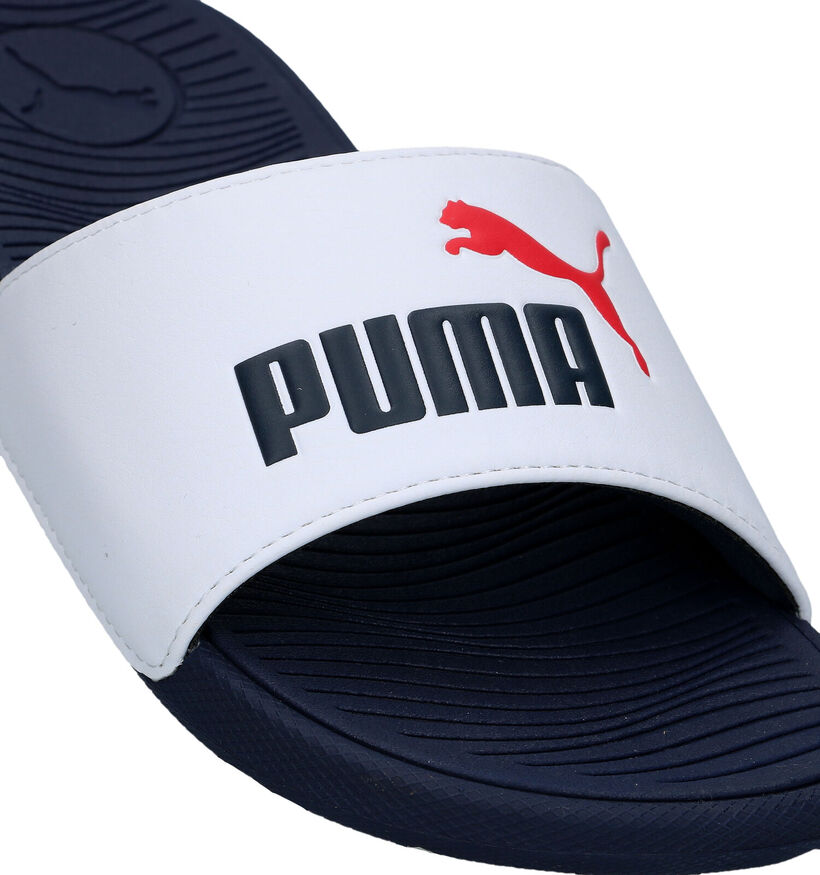 Puma Cool Cat 2.0 Blauwe Badslippers voor jongens, meisjes (350401)