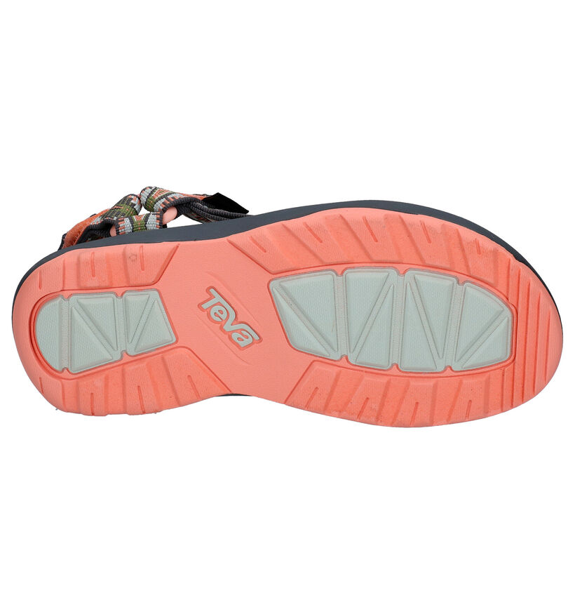 Teva Hurricane XL1 Sandales en Kaki/Rose en textile (273057)