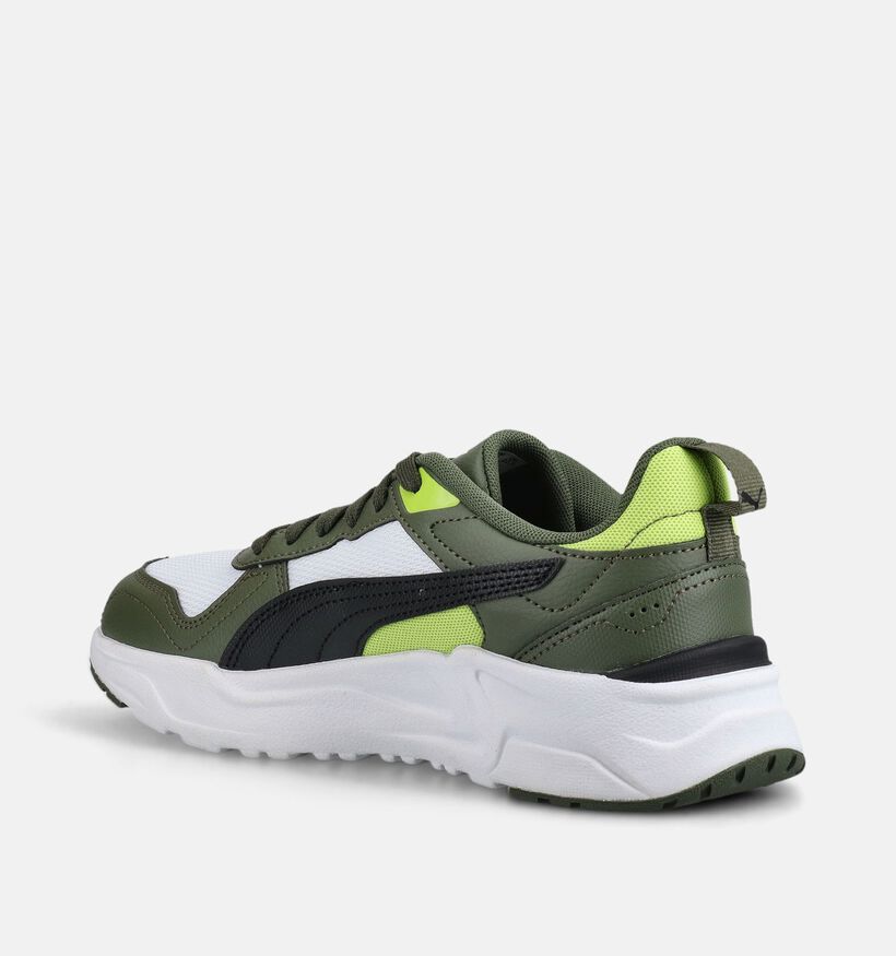 Puma Trinity 2 LT Baskets basses en Vert pour gar&ccedil;ons (375563) - pour semelles orthop&eacute;diques