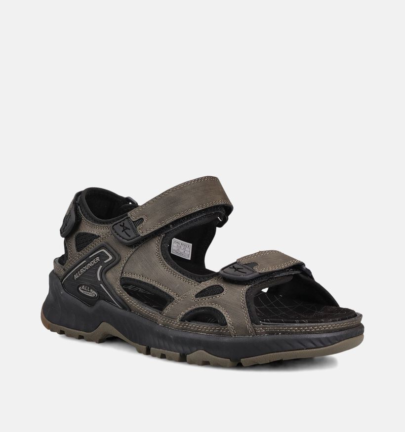 Allrounder Honduras Kaki Sandalen voor heren (370220) - geschikt voor steunzolen