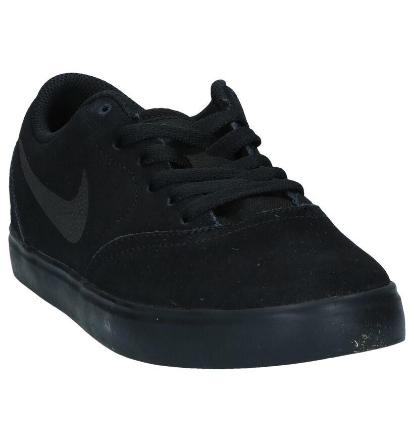 Donkergrijze Skateschoenen Nike SB Check in nubuck (234412)