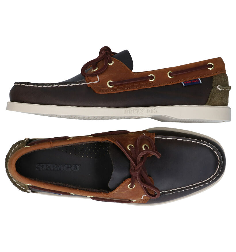 Sebago Dockside Chaussures bateau en Marron en cuir (287483)