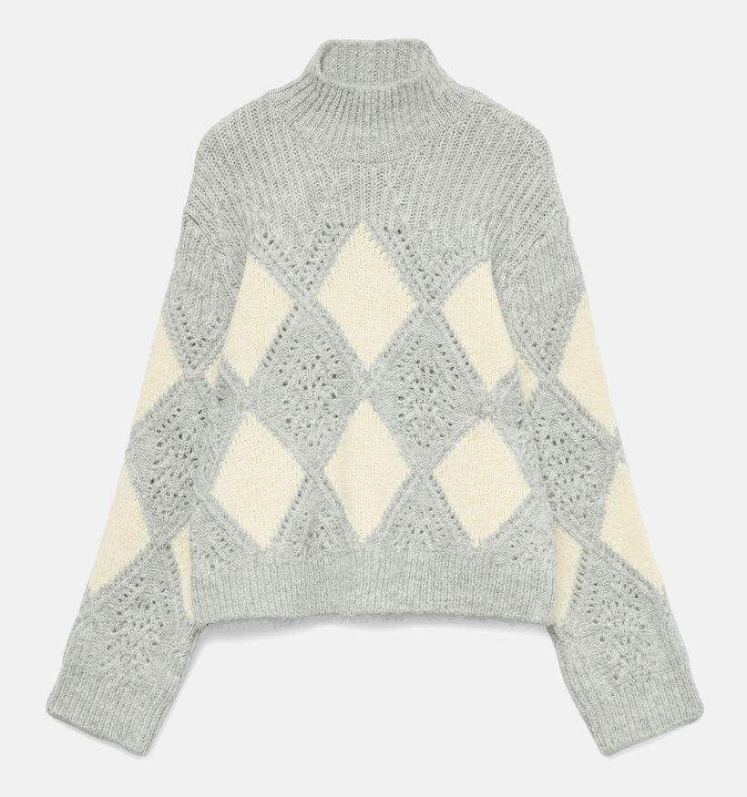 Vero Moda Paloma Pull en Gris pour femmes (364548)