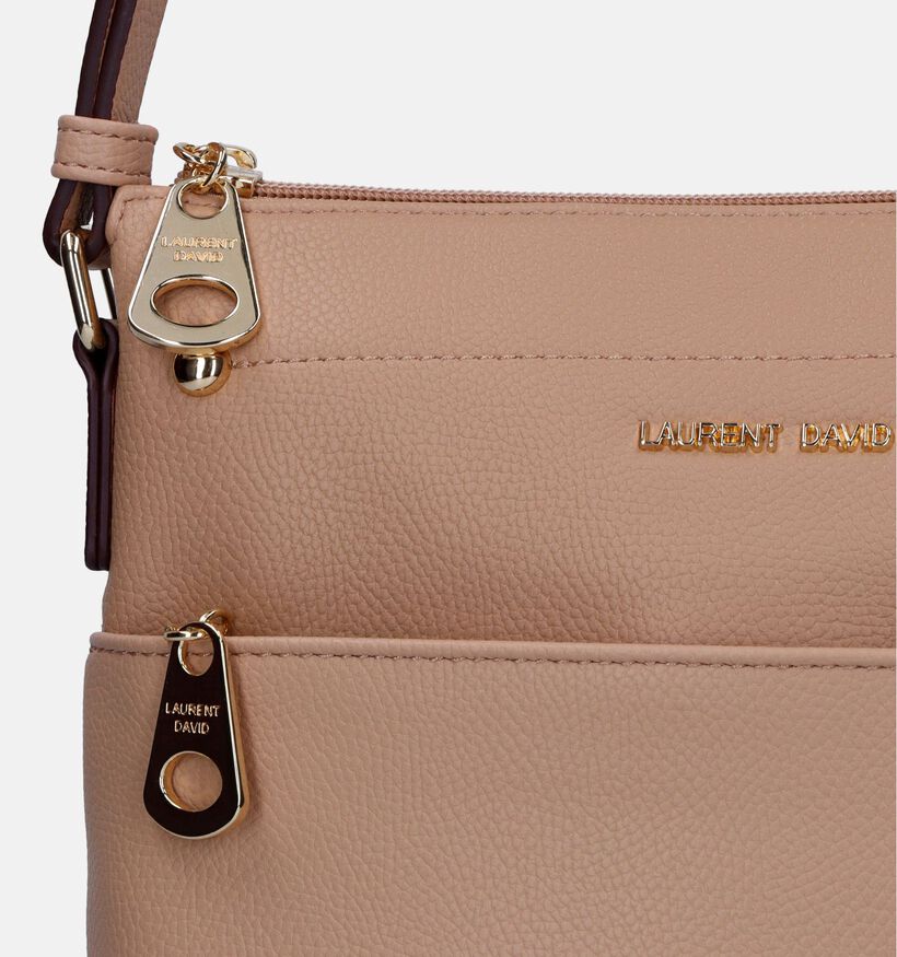 Laurent David Nos 005 Beige Crossbody Tas voor dames (337074)