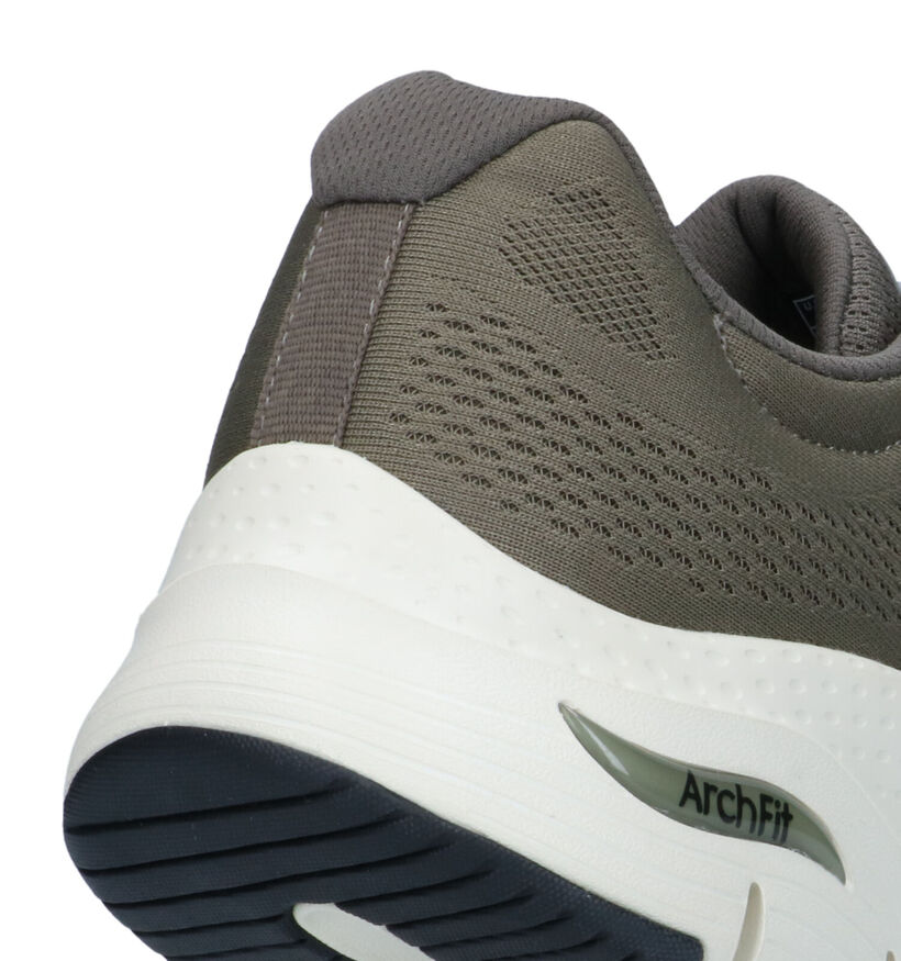 Skechers Arch Fit Zwarte Sneakers in stof (319534)