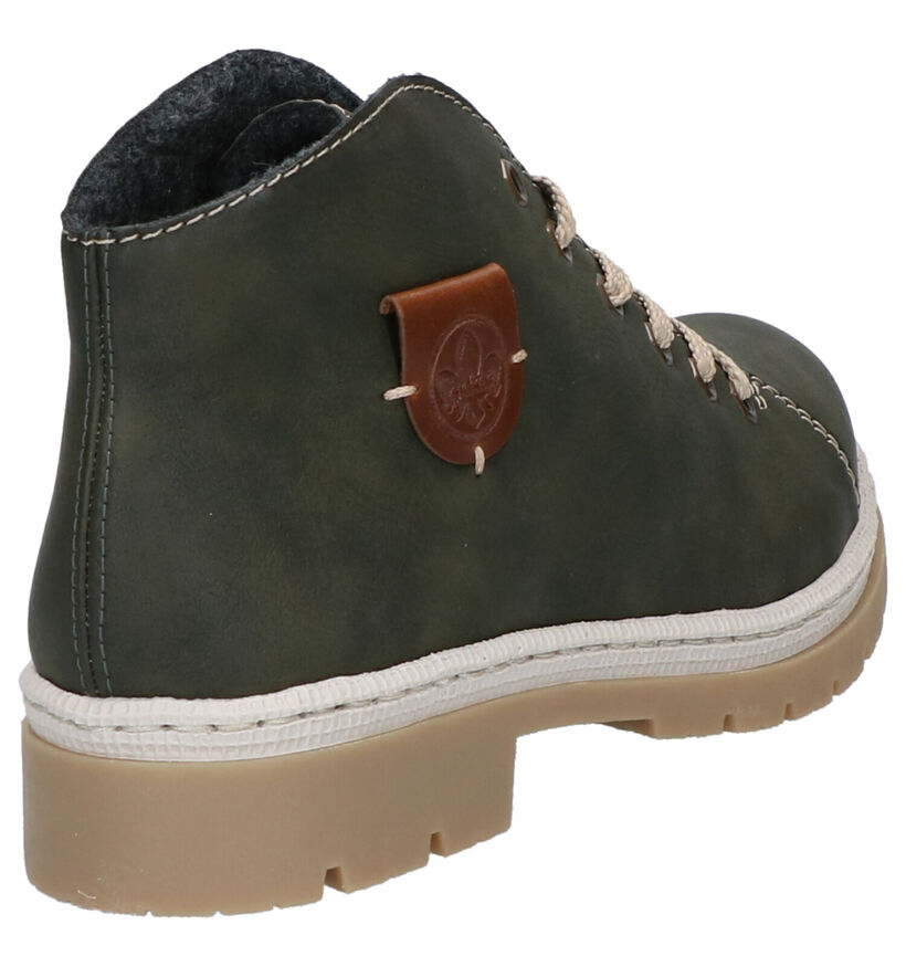 Rieker Bottines en Vert foncé en simili cuir (262135)