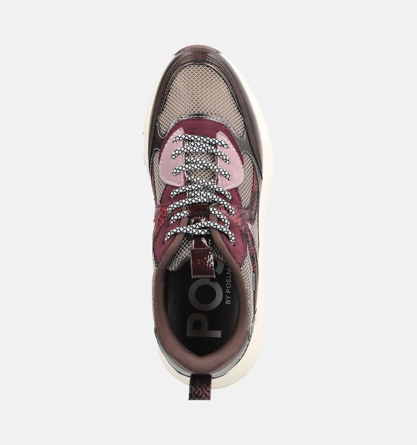 Posh by Poelman Bordeaux Sneakers voor dames (378665) - geschikt voor steunzolen