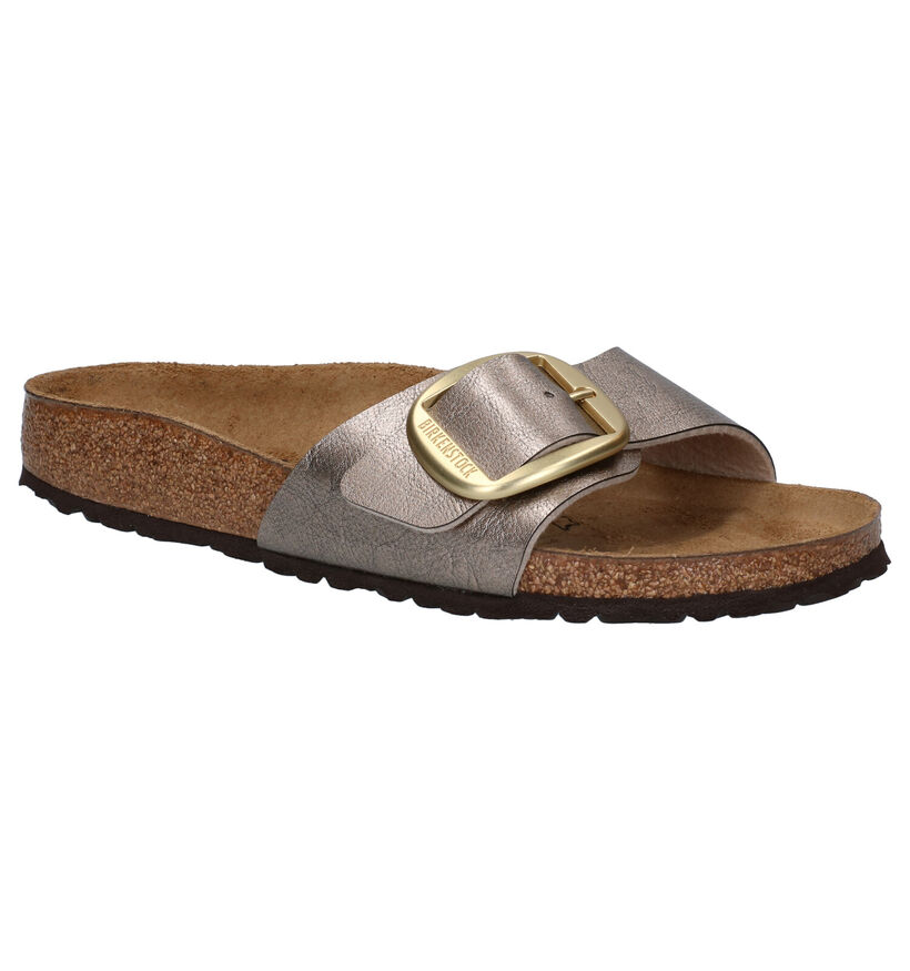 Birkenstock Madrid Rode Slippers in kunstleer (322644)