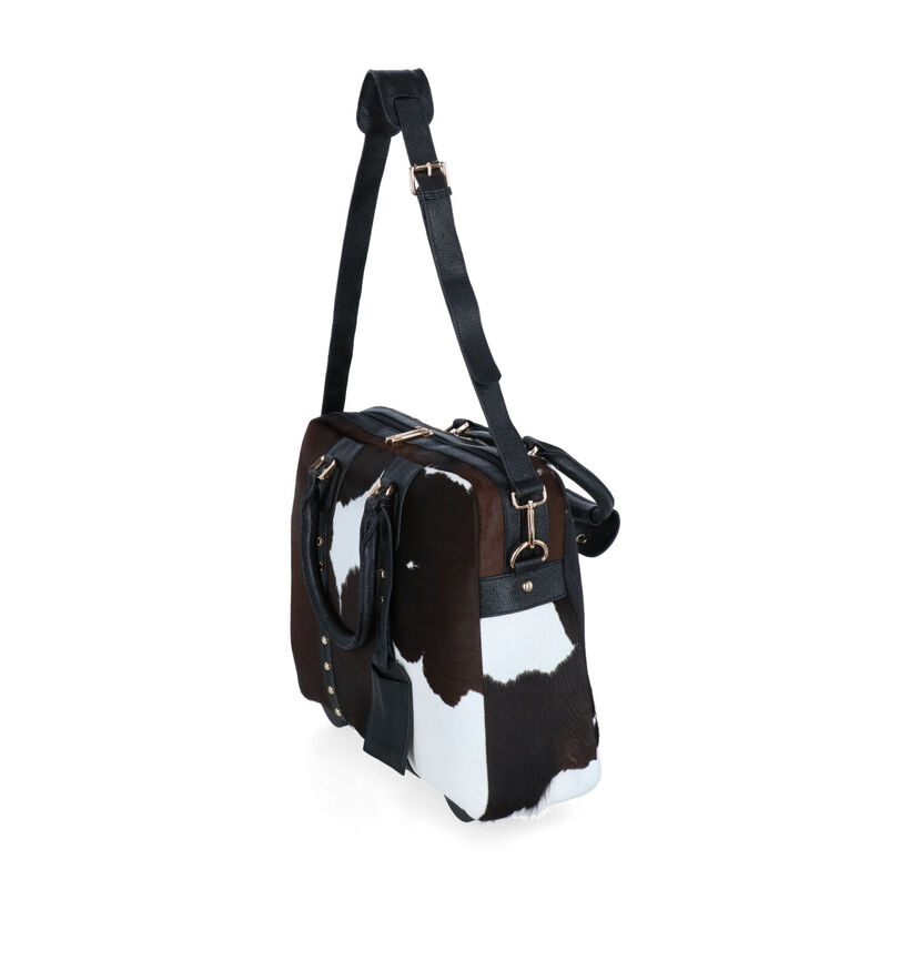 Olivia Lauren Cowhide Zwarte Laptoptas voor dames (364302)