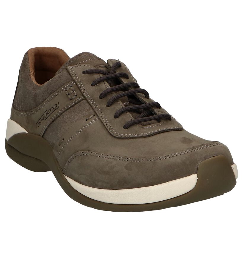 Taupe Casual Veterschoenen Camel Active Moonlight in daim (246641)