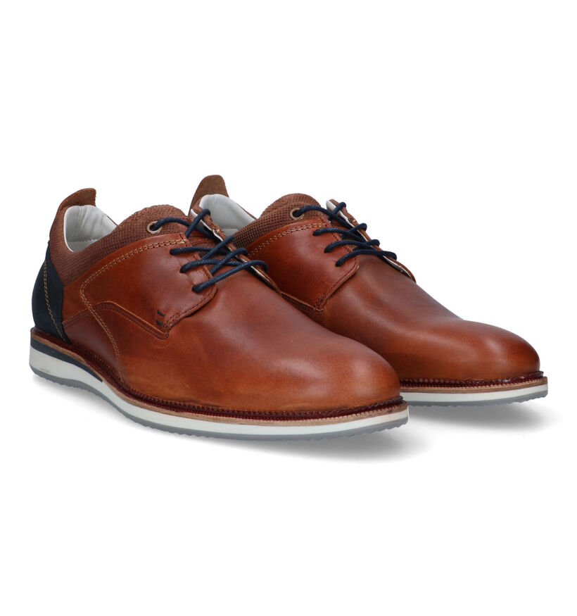 Bullboxer Blauwe Veterschoenen voor heren (319441) - geschikt voor steunzolen