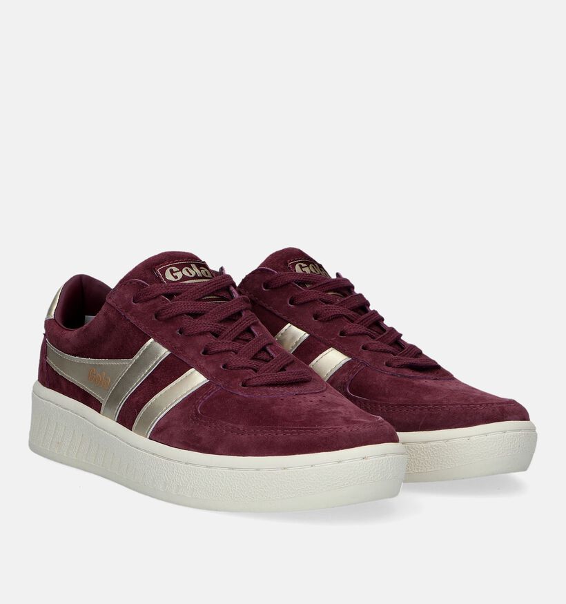 Gola Grandslam Pearl Bordeaux Sneakers voor dames (339454) - geschikt voor steunzolen