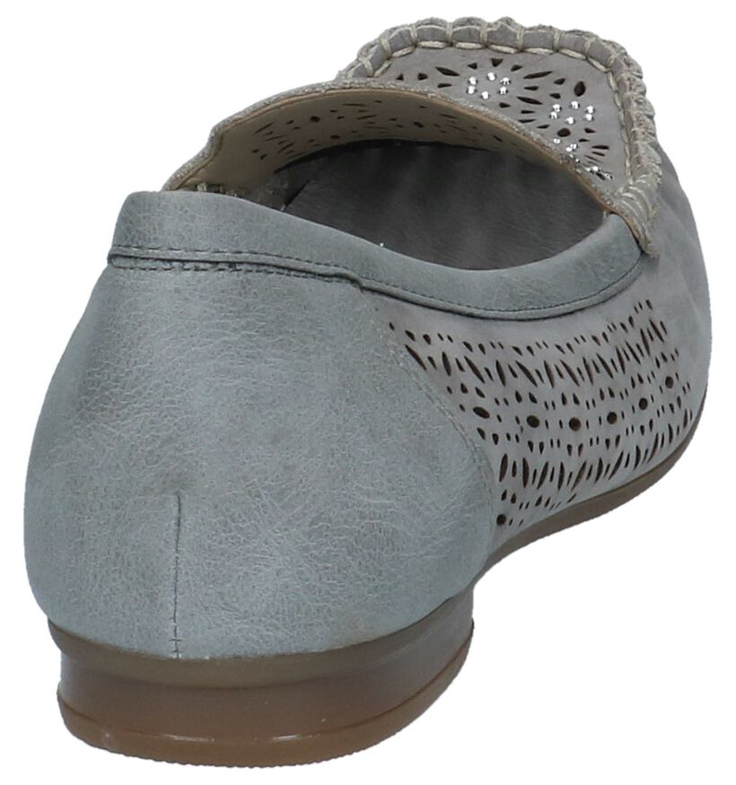 Rieker Mocassins en Gris en cuir (219751)