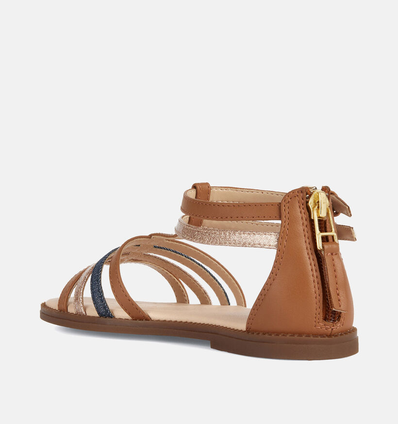 Geox Karly Sandales en Cognac pour filles (352946)