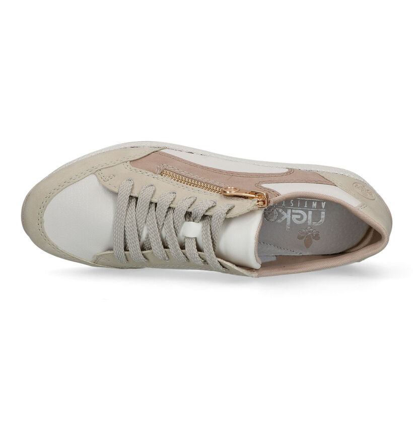 Rieker Beige Sneakers voor dames (320328) - geschikt voor steunzolen