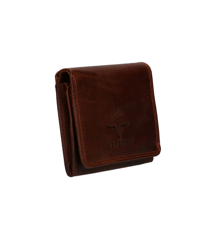 Maverick Porte-monnaie en Cognac en cuir (252754)