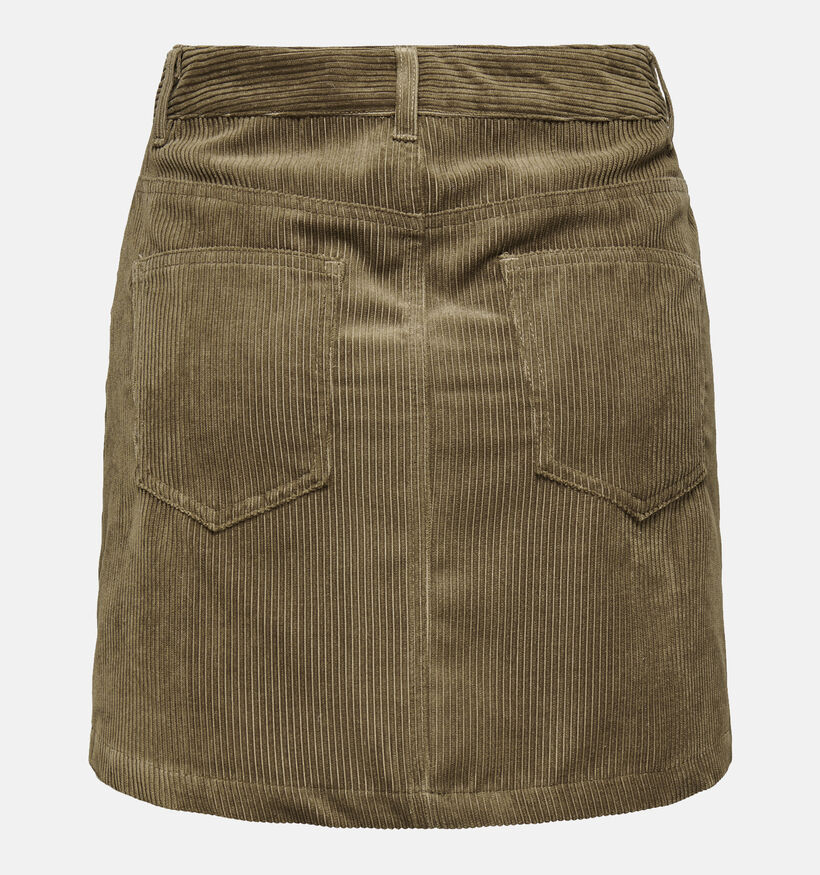JDY Monia Bruine Ribfluwelen rok voor dames (348627)