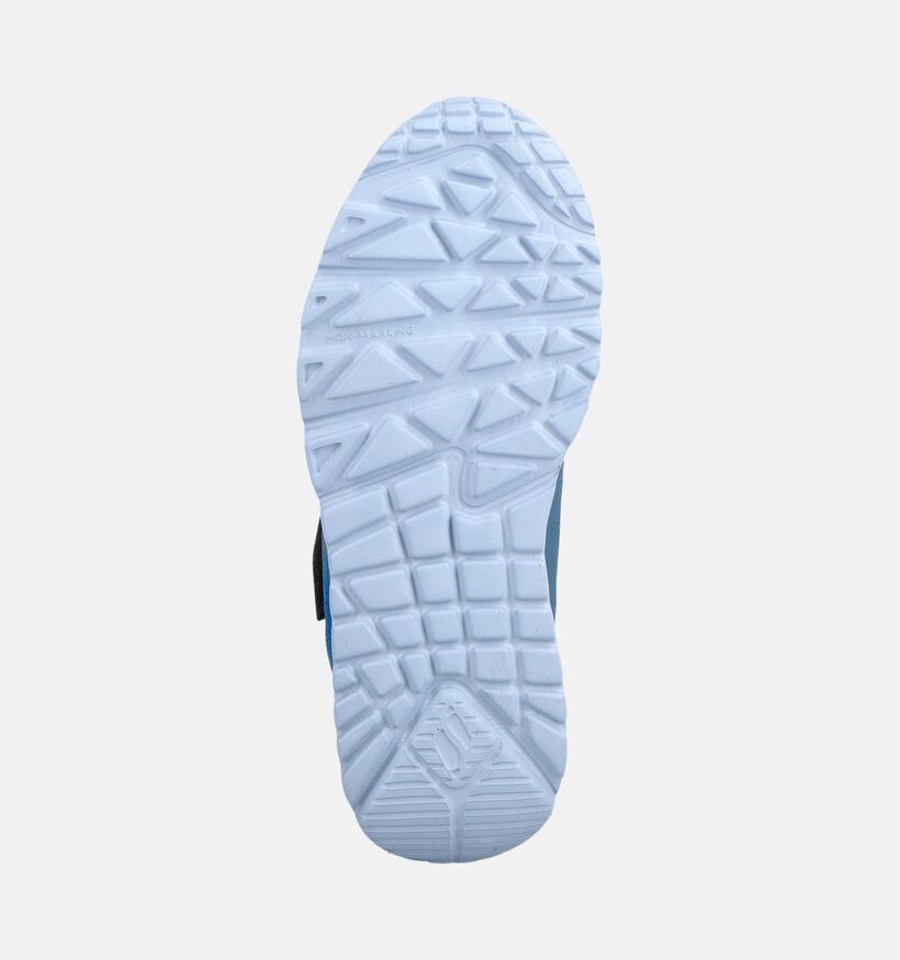 Skechers Uno Lite - Revival Edge Baskets basses en Bleu pour gar&ccedil;ons (376869)