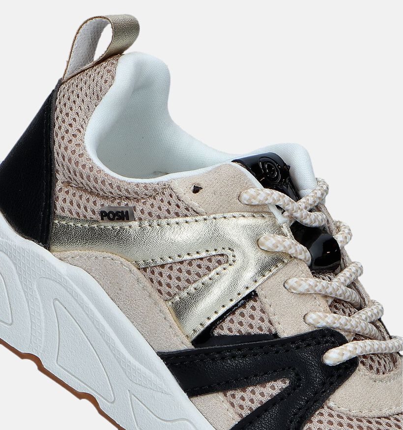 Posh by Poelman Beige Sneakers voor meisjes (353602) - geschikt voor steunzolen