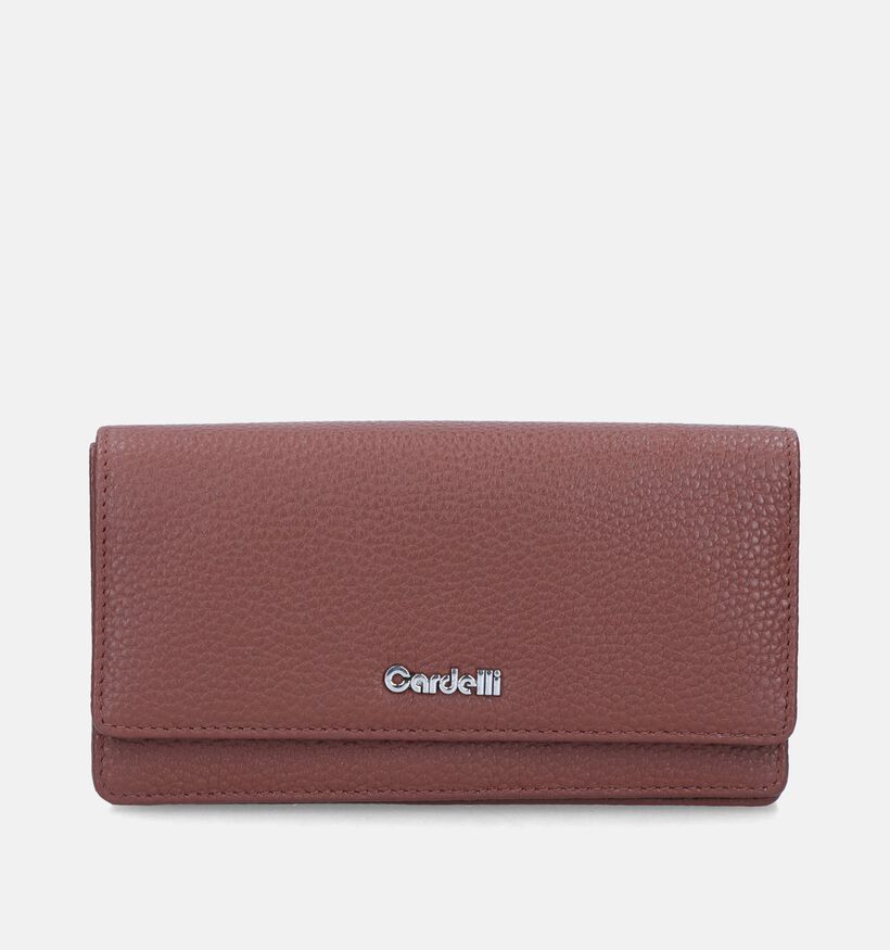 Euro-Leather Cognac Overslagportemonnee voor dames (353526)