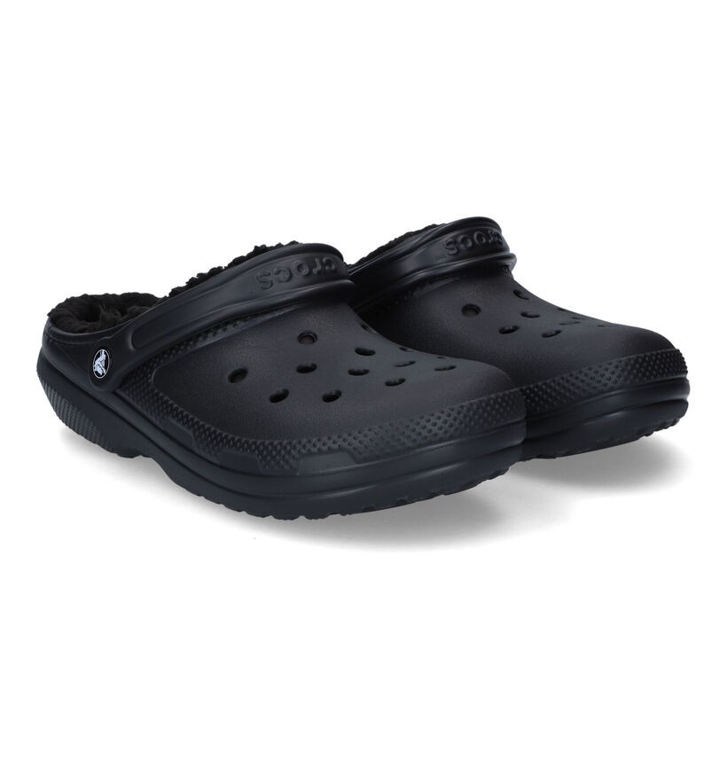 Crocs Classic All Lined Nu-pieds en Noir pour hommes (347562)