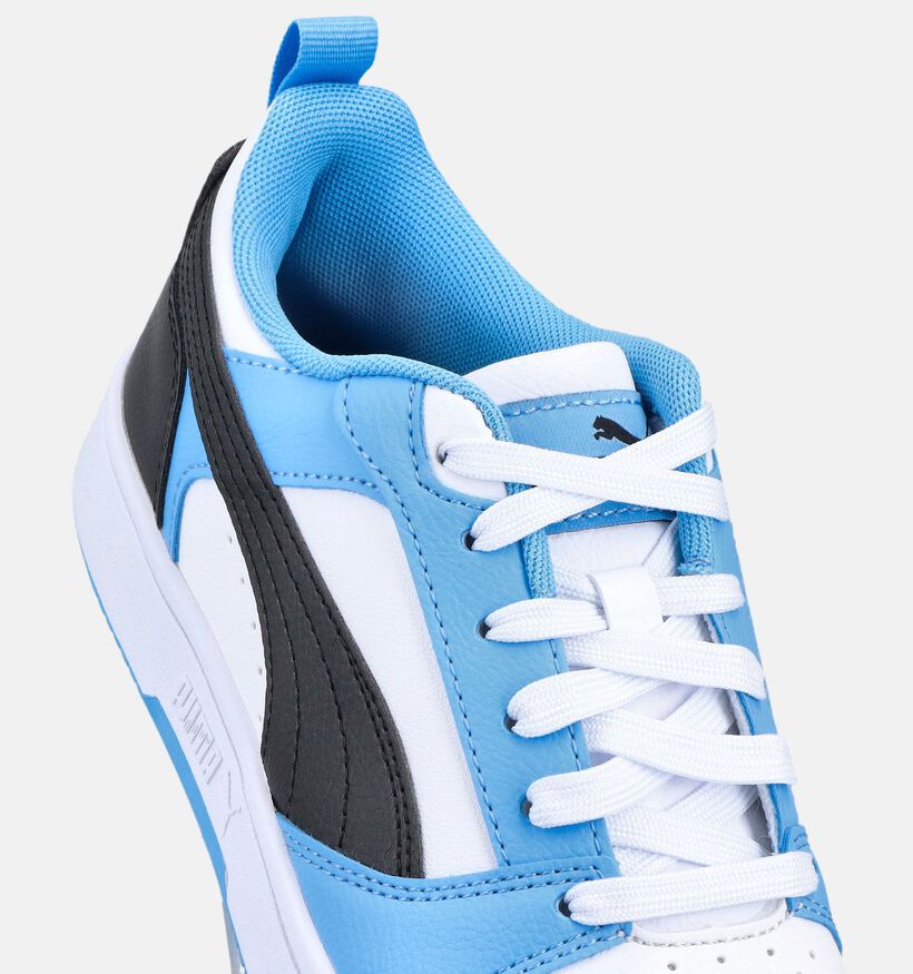 Puma Rebound V6 Baskets basses en Bleu pour gar&ccedil;ons, filles (366635)