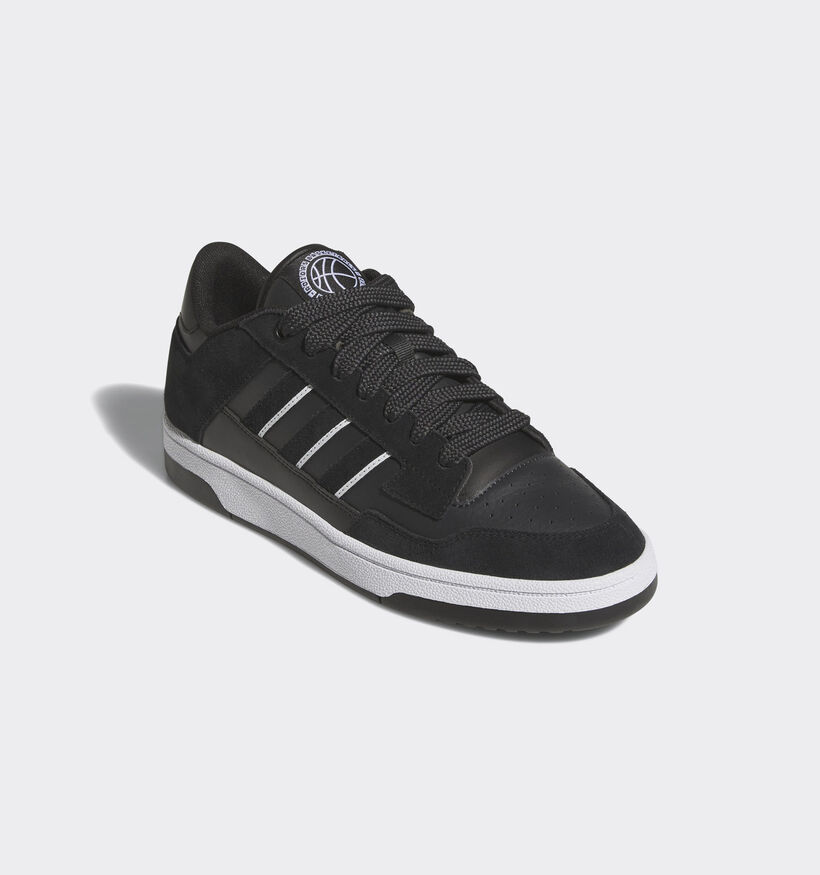 adidas Rapid Court Low Baskets en Noir pour hommes, garçons (350183)