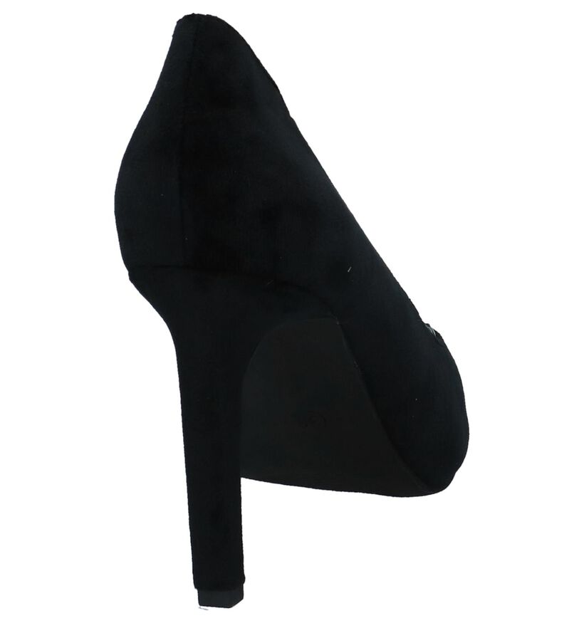 Zwarte Velours Pumps Youh! in velours (226303)