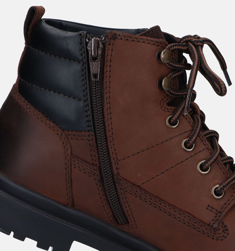 Geox Andalo Bottines en Marron pour hommes (328358) - pour semelles orthopédiques