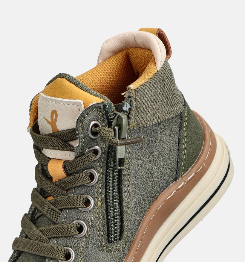 Milo & Mila Chaussures hautes en Vert Milo & Mila Chaussures hautes en Vert pour garçons (363164)