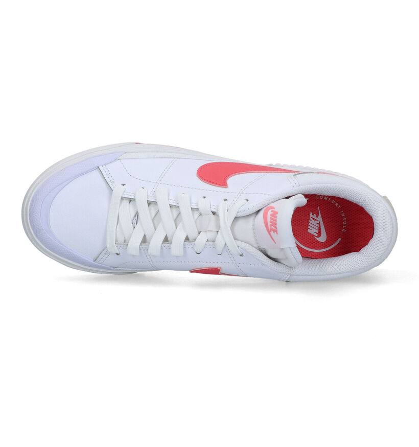 Nike Court Legacy Lift Witte Platform Sneakers voor dames (324639)