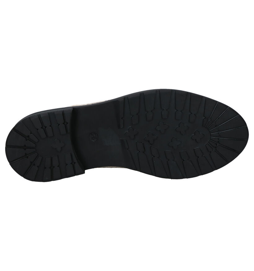 Bullboxer Veterschoenen Crème in leer (258301)