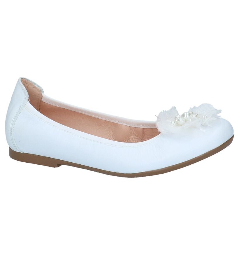 Acebos Ballerines en Blanc en cuir (214941)