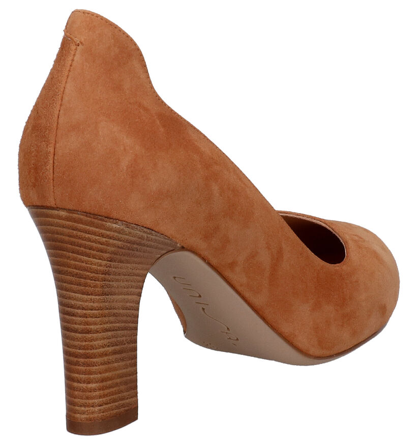 Unisa Escarpins classique en Cognac en daim (274894)