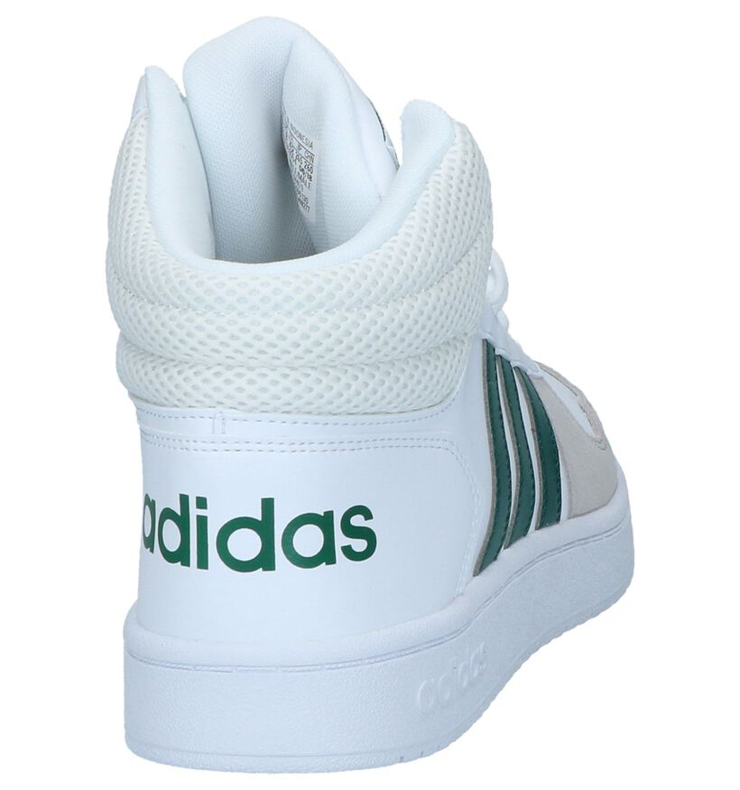adidas Hoops 2.0 Mid Baskets en Blanc en simili cuir (290816)