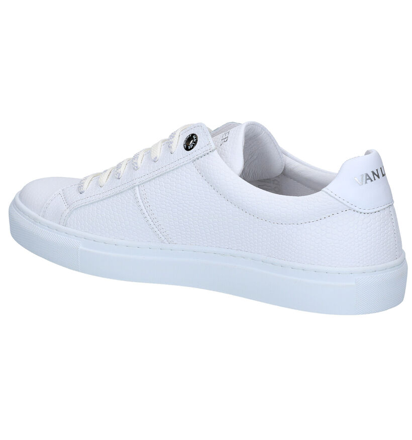 Van Lier Witte Veterschoenen in leer (291348)