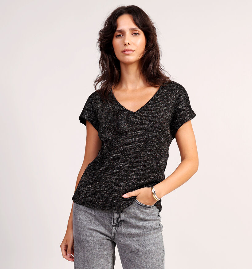 Vero Moda Faja Zwarte T-shirt voor dames (366414)