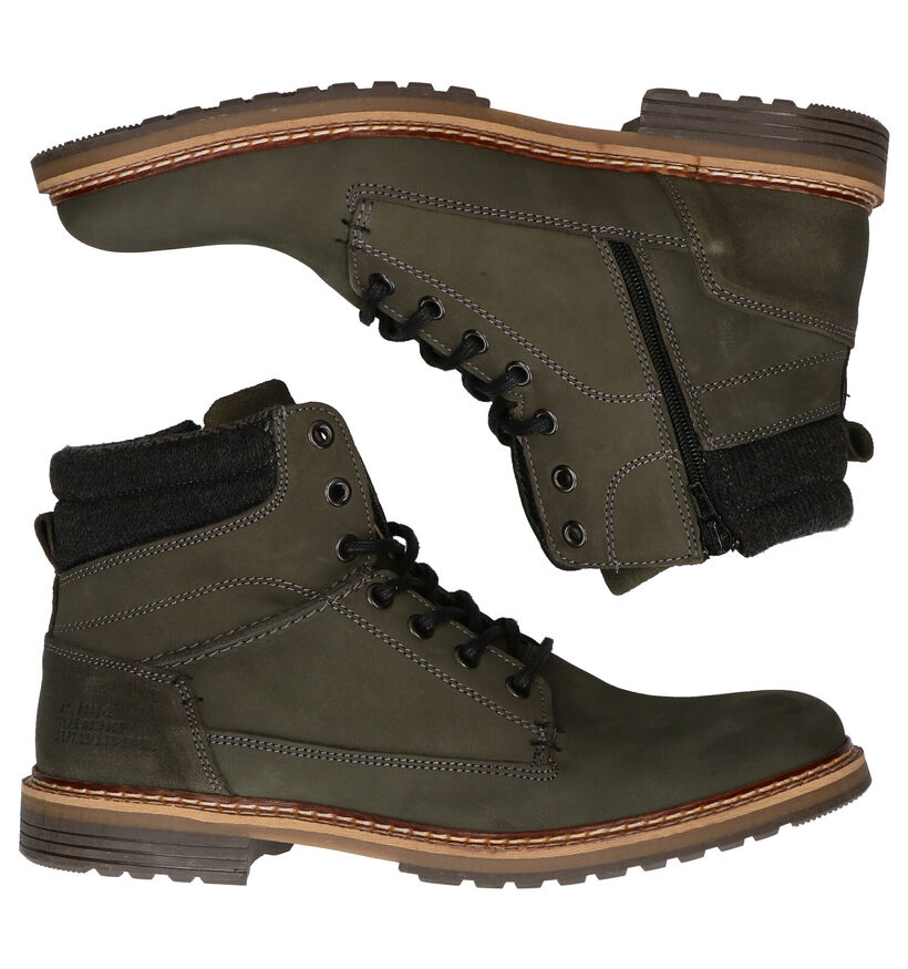 Bullboxer Kaki Bottines in nubuck (276990)