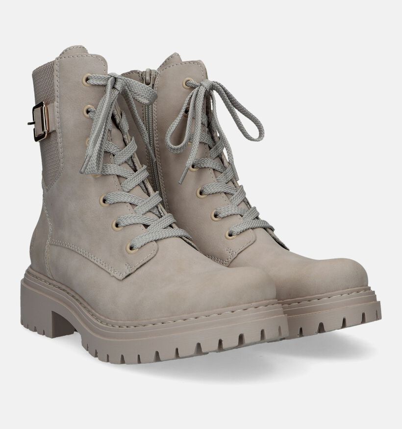 Rieker Ecru Biker boots voor dames (331637)