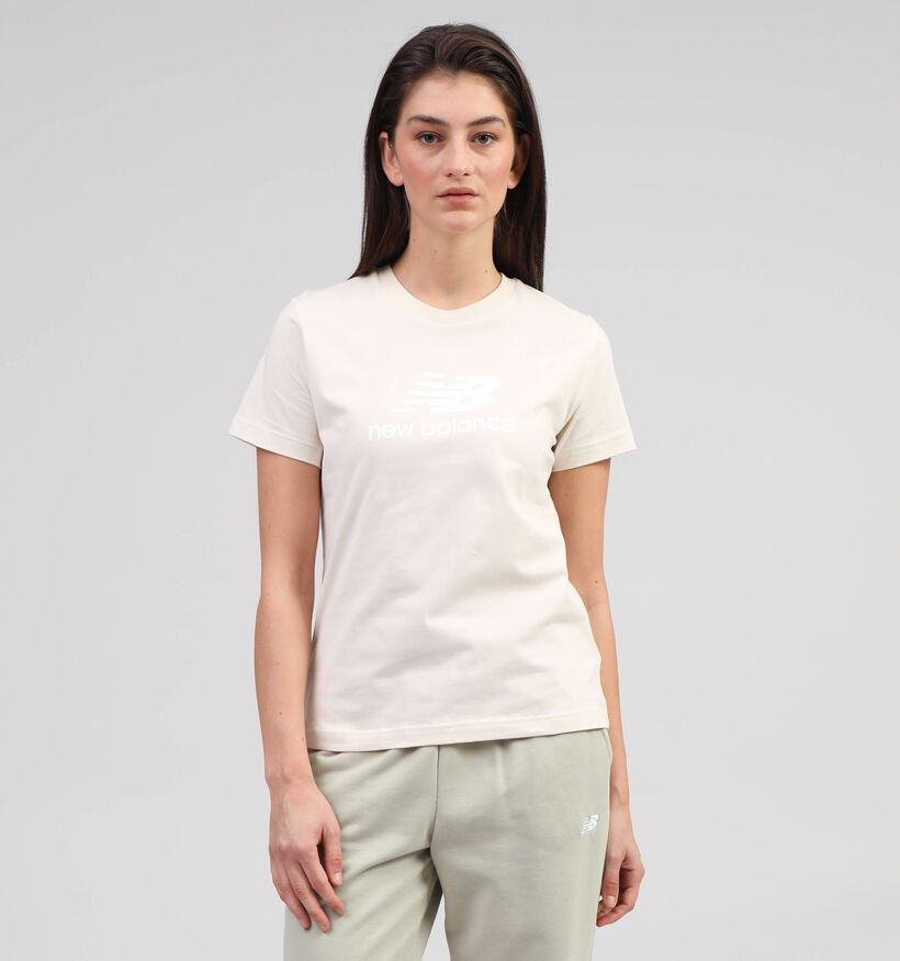 New Balance Beige T-shirt voor dames (354019)