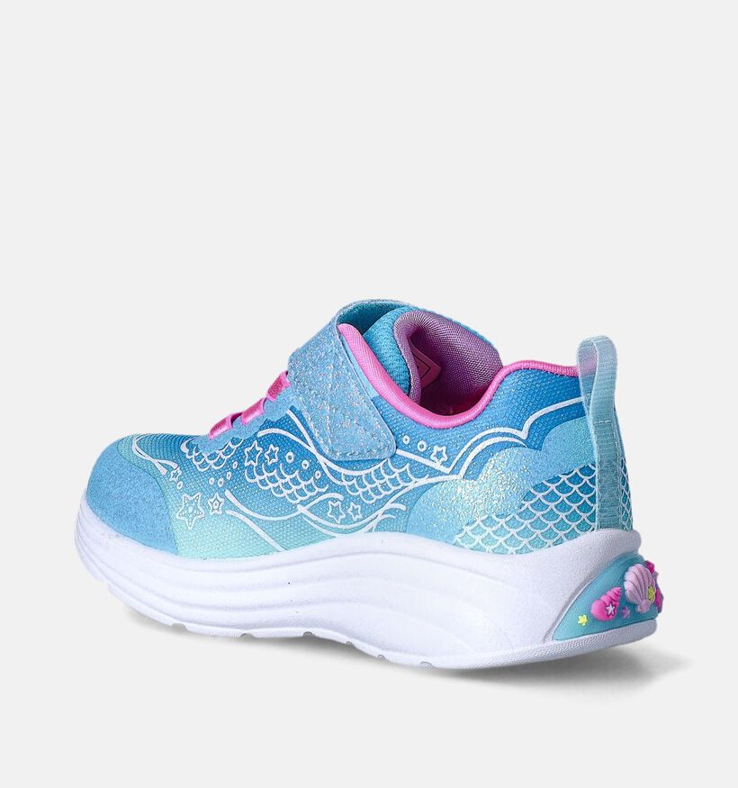 Skechers My Dreamers Mermaid Baskets en Bleu pour filles (361555)
