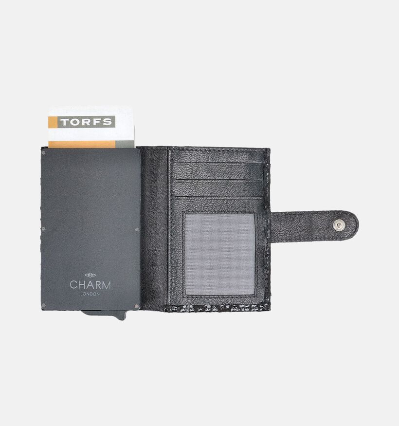 Charm London Leopard Porte-carte en Noir pour femmes (374371)