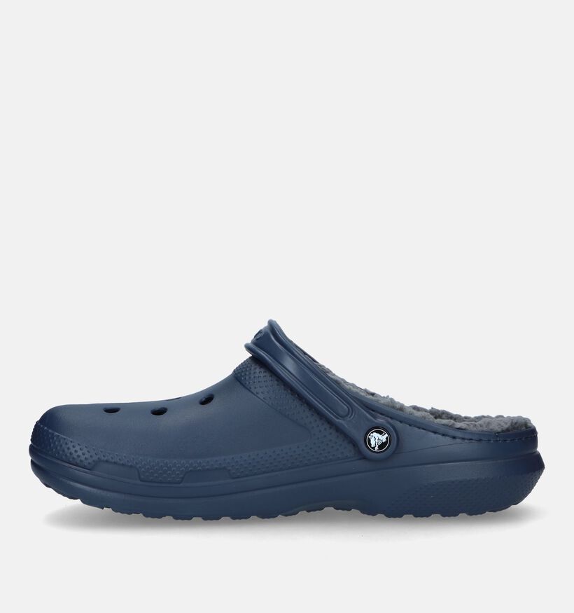 Crocs Classic Lined Nu-pieds en Bleu pour hommes (329657)