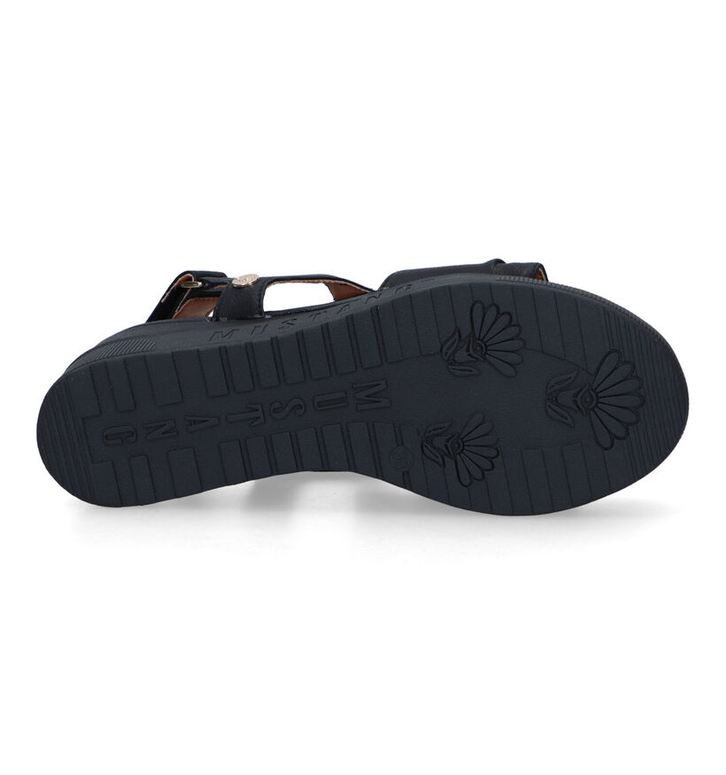 Mustang Zwarte Sandalen Met Plateauzool voor dames (338768)