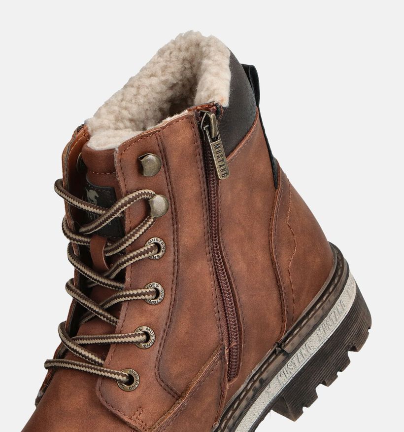 Mustang Cognac Veterboots voor heren (364221)
