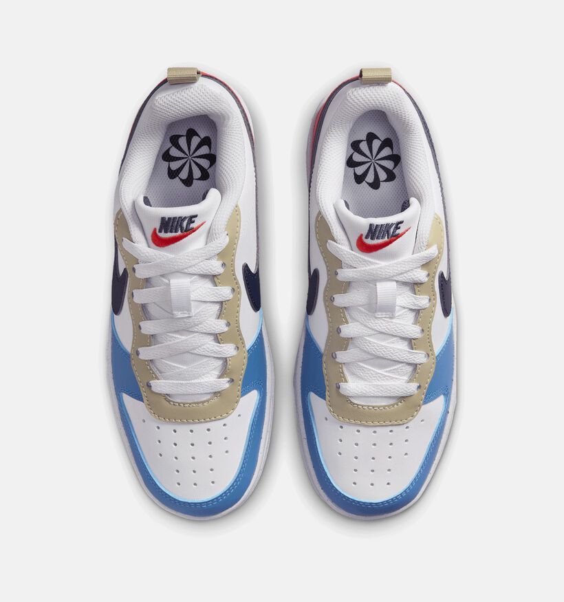 Nike Court Borough Low Witte Sneakers voor jongens, meisjes (357705)