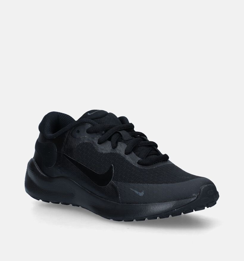 Nike Revolution 7 Zwarte Sneakers voor jongens, meisjes (340242)