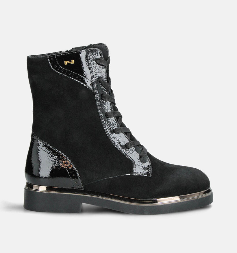 Nathan-Baume Boots à lacets en Noir pour femmes (363619) - pour semelles orthopédiques