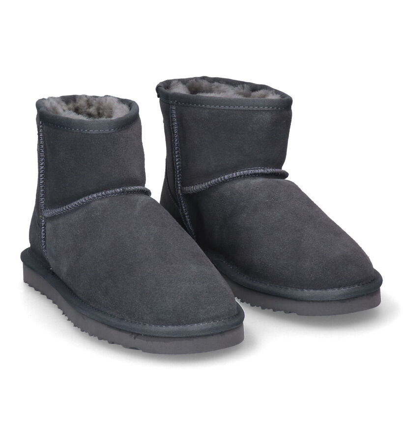 Hampton Bays Blauwe Boots in daim (300086)
