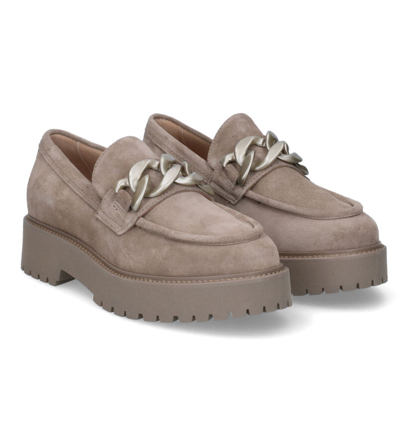 NeroGiardini Chaussures à enfiler en Taupe pour femmes (314393)